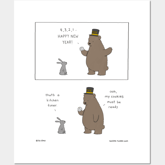 Happy New Year Wall Art by Liz Climo